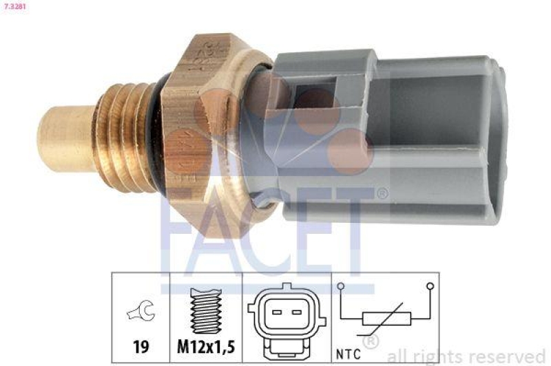 FACET Sensor, fuel temperature Made in Italy - OE Equivalent