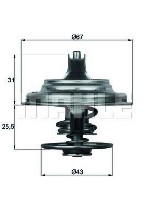 MAHLE Thermostat, coolant