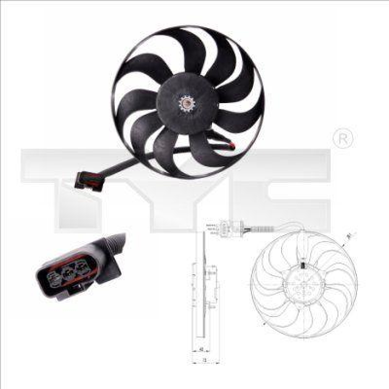 Fan, radiator