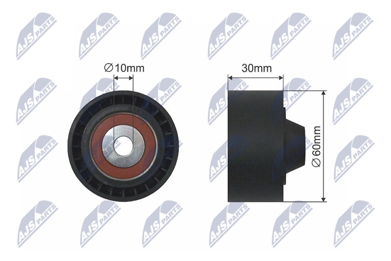 NTY Spannrolle, Keilriemen RNK-CT-042