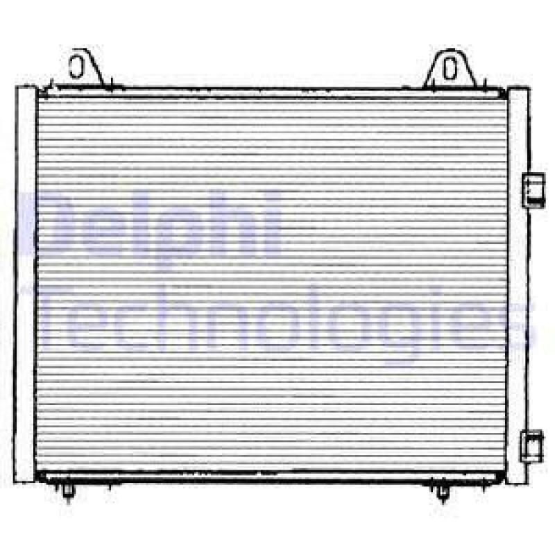 DELPHI Condenser, air conditioning