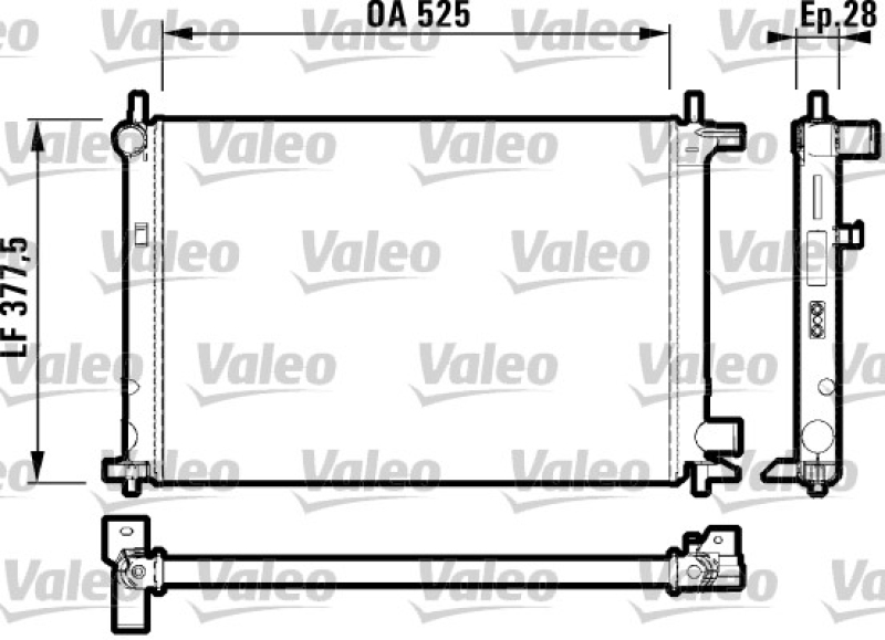 VALEO Radiator, engine cooling
