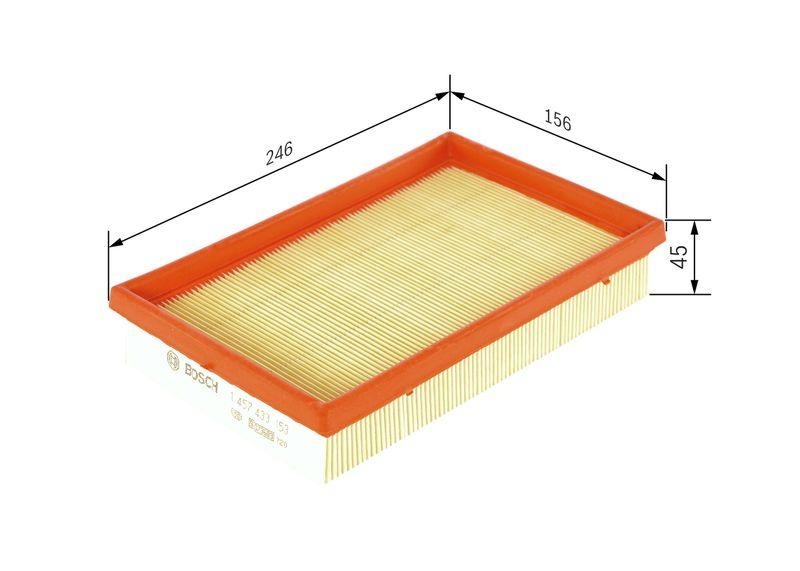 BOSCH Luftfilter 1 457 433 153
