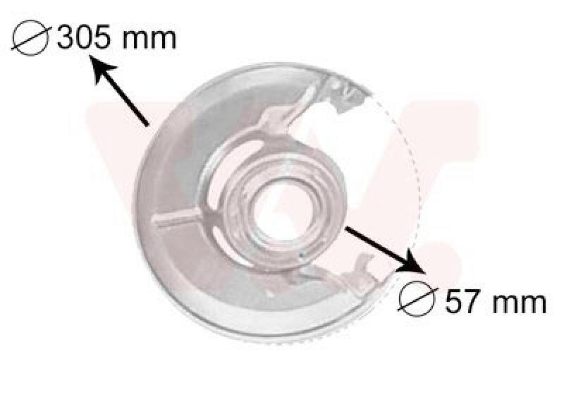 VAN WEZEL Splash Panel, brake disc