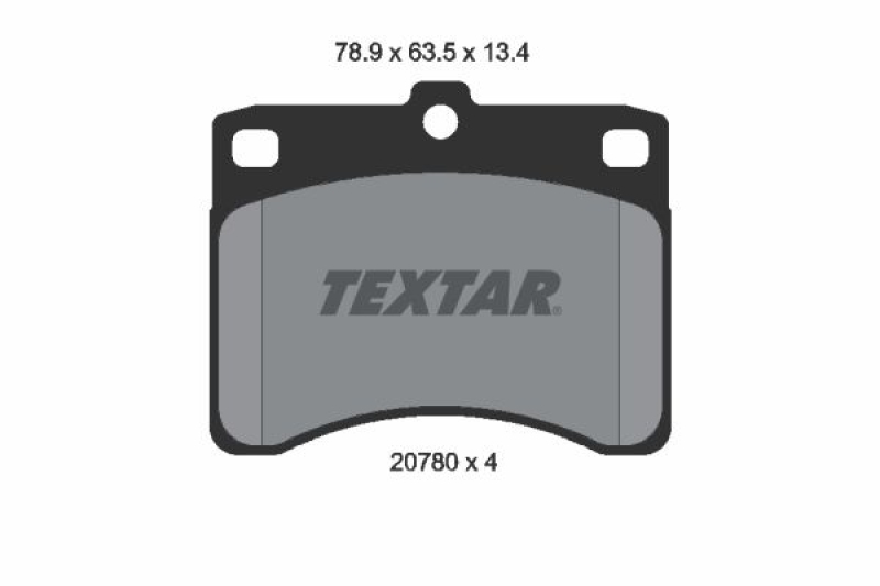 TEXTAR Bremsbelagsatz, Scheibenbremse