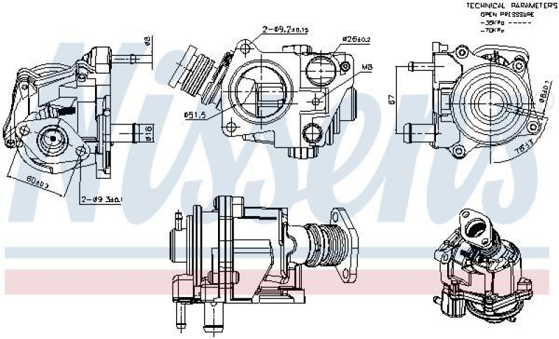 NISSENS AGR-Ventil ** FIRST FIT **
