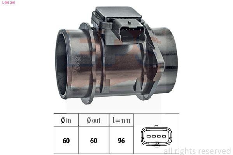 EPS Luftmassenmesser Made in Italy - OE Equivalent