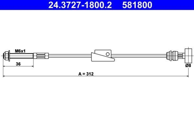 ATE Cable, parking brake