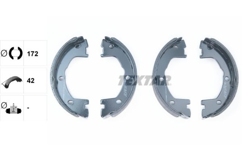 TEXTAR Brake Shoe Set, parking brake