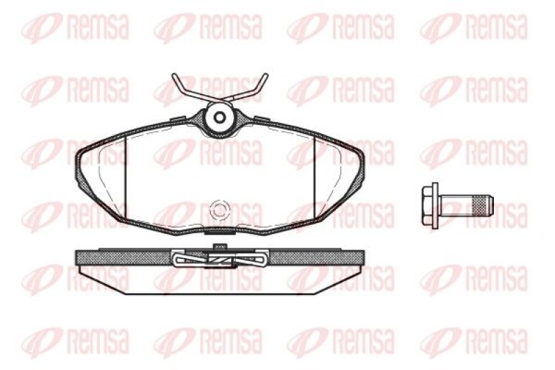 REMSA Brake Pad Set, disc brake