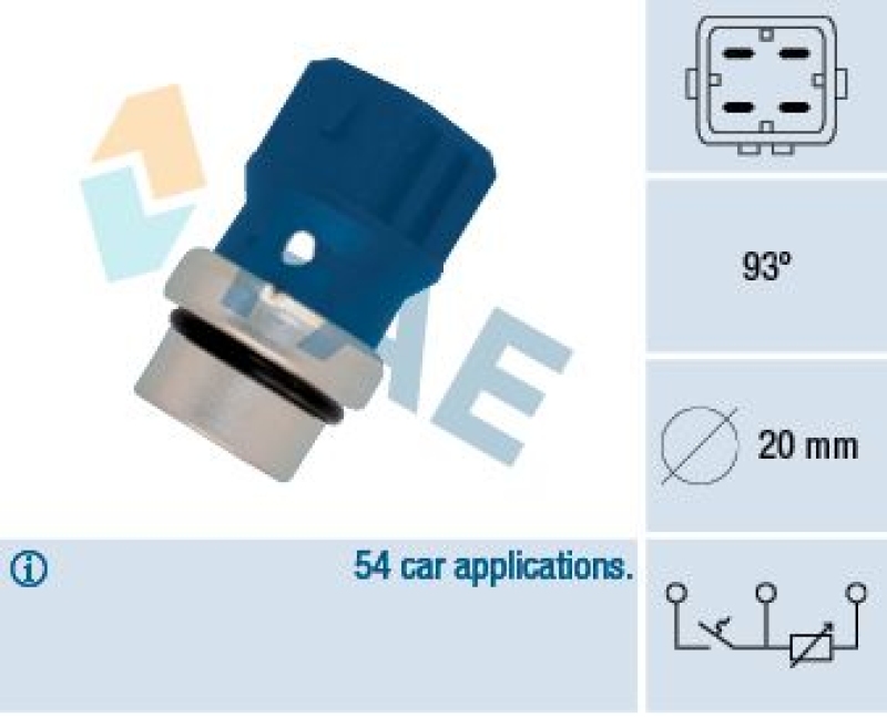 FAE Sensor, coolant temperature