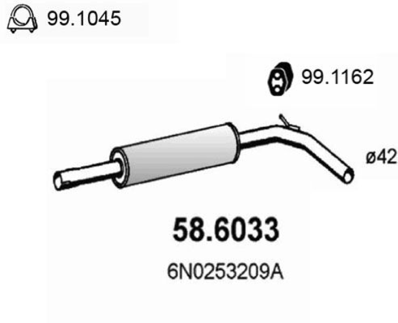 ASSO Centre Muffler