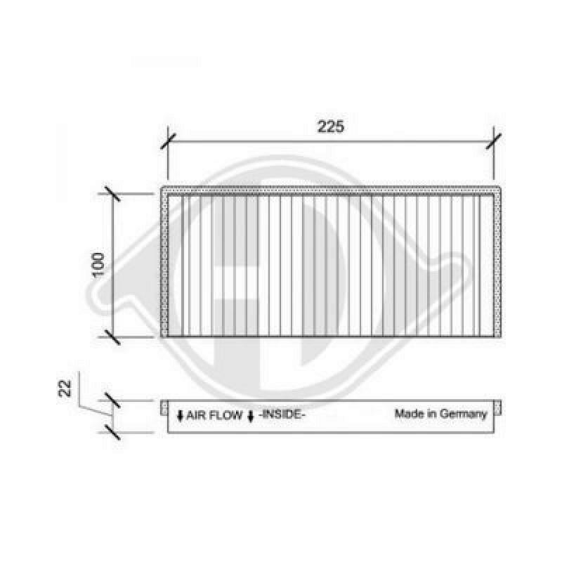DIEDERICHS Filter, Innenraumluft DIEDERICHS Climate DCI0186S