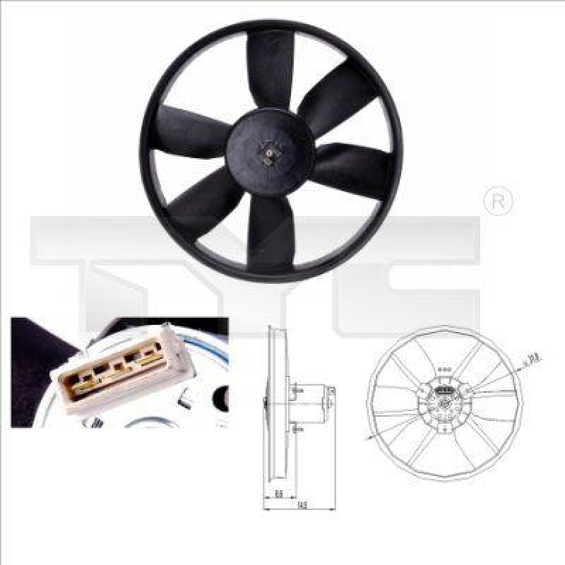 Fan, radiator
