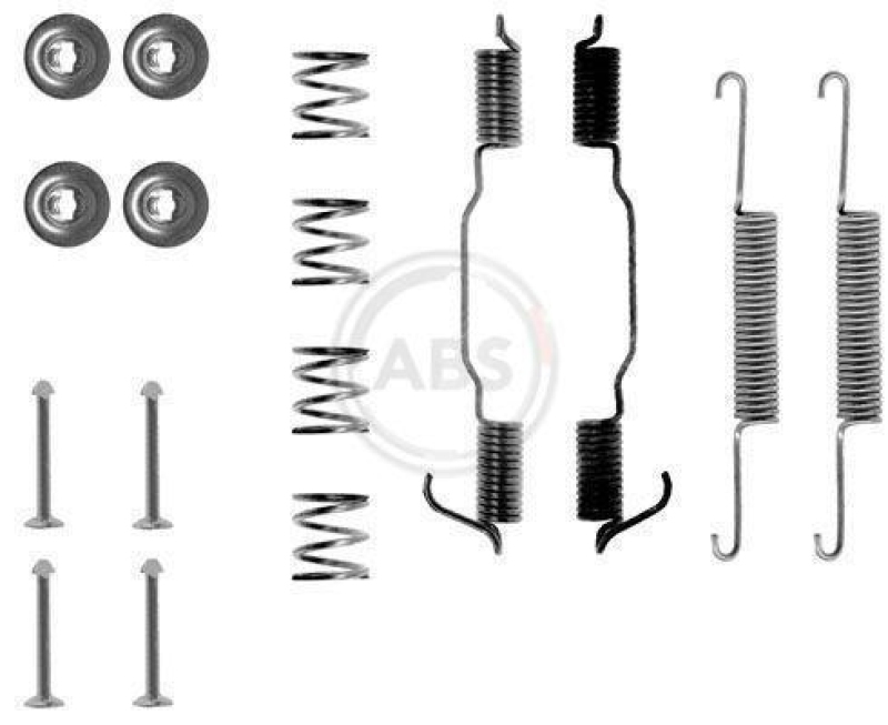 A.B.S. Zubeh&ouml;rsatz Bremsbacken Trommelbremse Montagesatz 0501Q