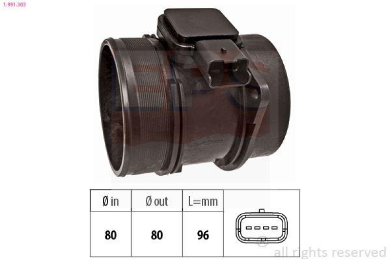 EPS Luftmassenmesser Made in Italy - OE Equivalent