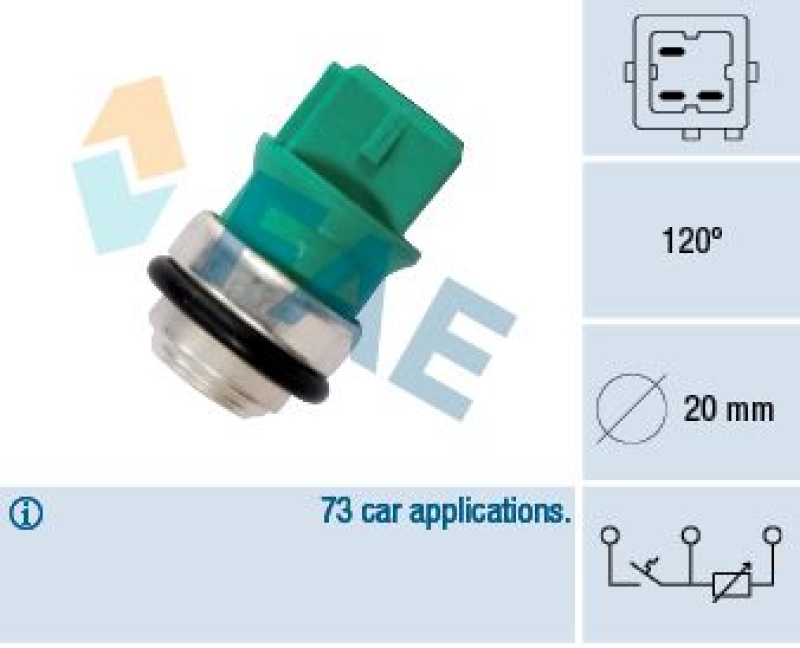FAE Sensor, Kühlmitteltemperatur