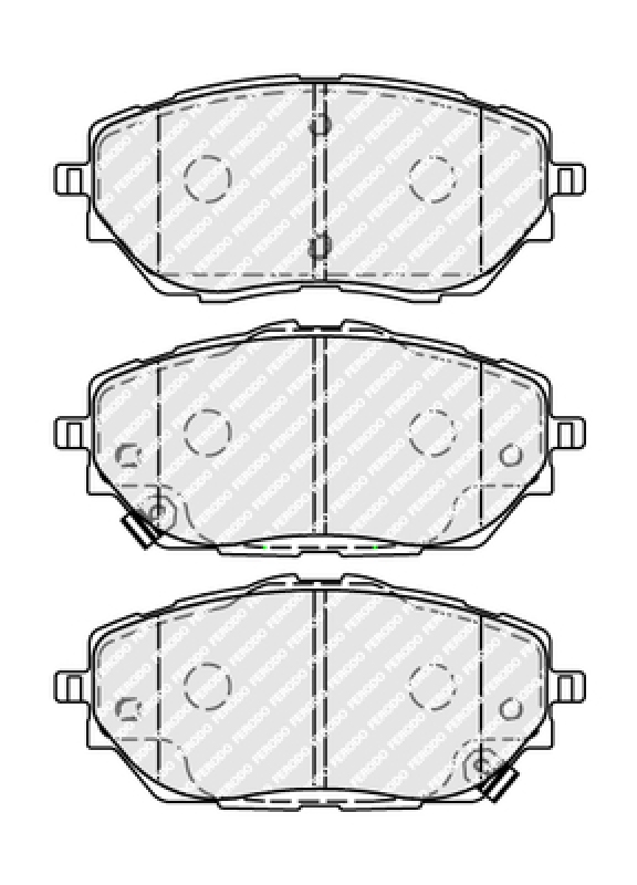 FERODO Bremsbelagsatz, Scheibenbremse PREMIER ECO FRICTION