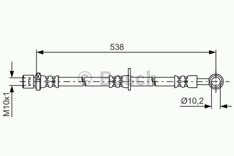 BOSCH Bremsschlauch 1 987 481 605