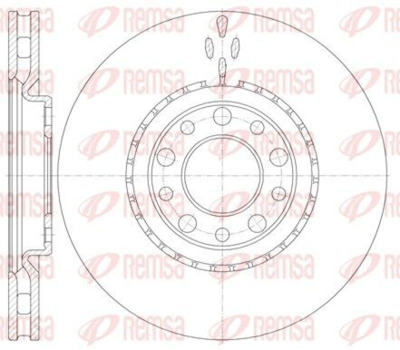 2x REMSA Brake Disc