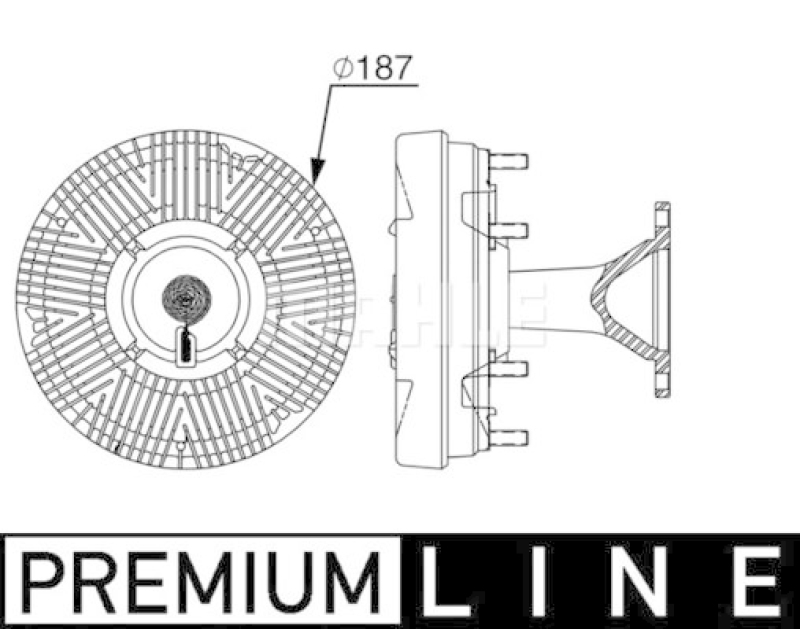 MAHLE Clutch, radiator fan BEHR *** PREMIUM LINE ***