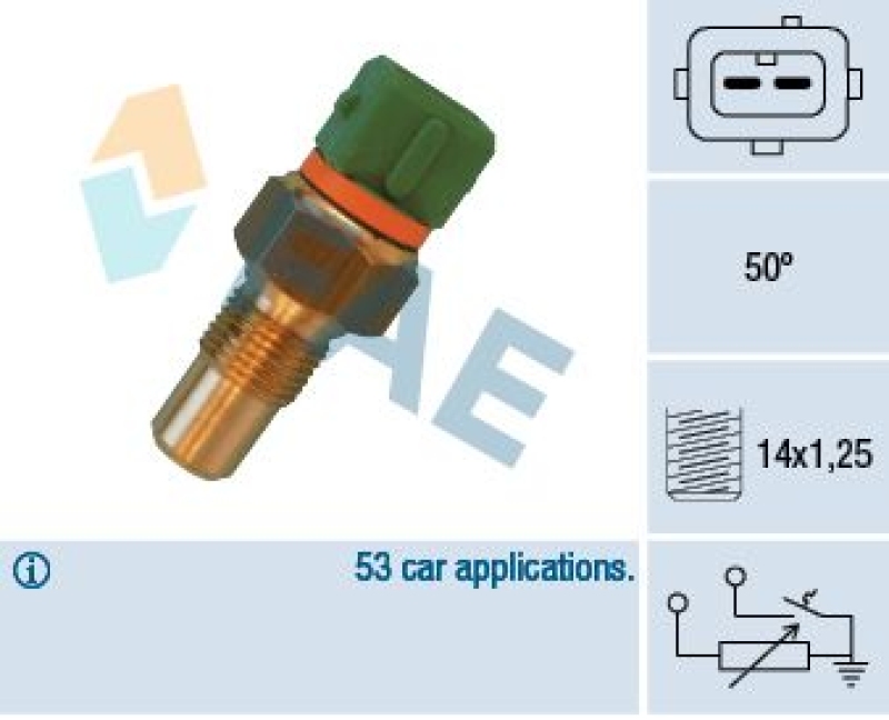 FAE Sensor, Kühlmitteltemperatur