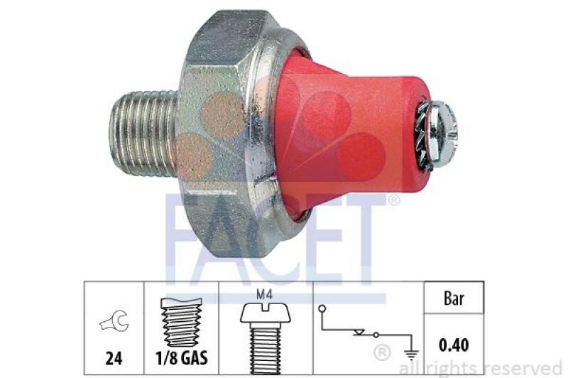 FACET Oil Pressure Switch Made in Italy - OE Equivalent