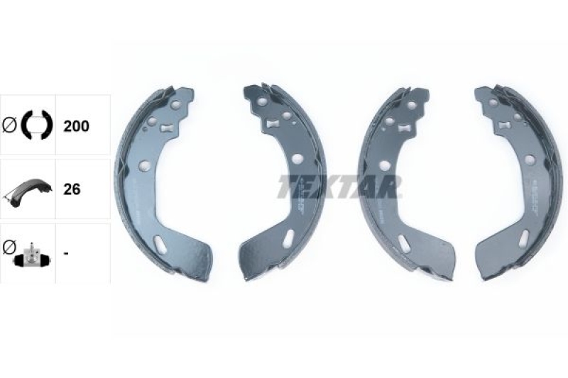 TEXTAR Brake Shoe Set