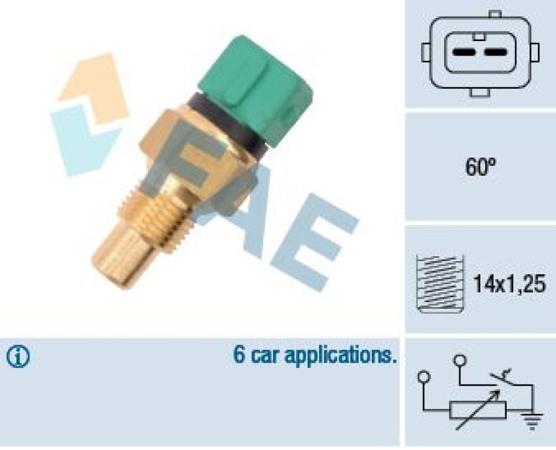 FAE Sensor, Kühlmitteltemperatur