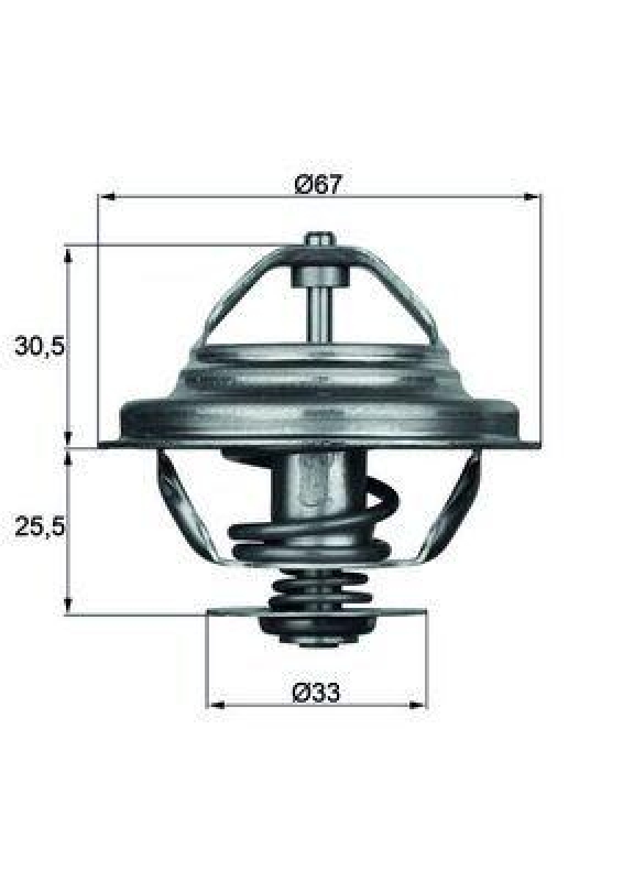 MAHLE Thermostat, coolant