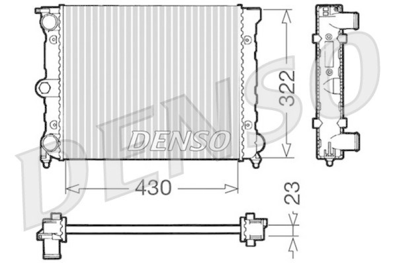 DENSO Radiator, engine cooling