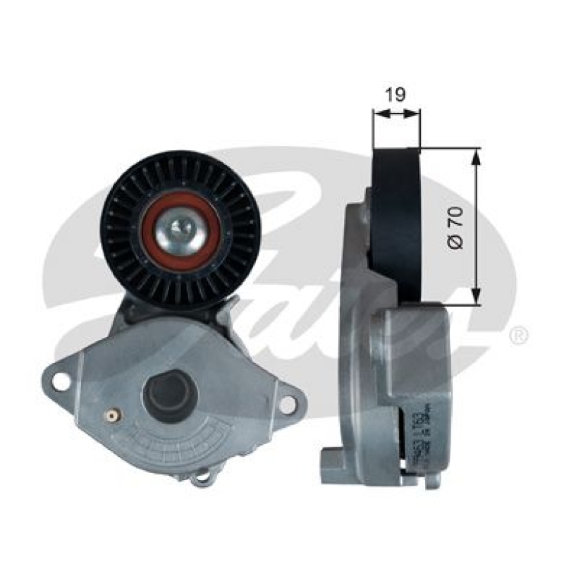 GATES Belt Tensioner, V-ribbed belt DriveAlign®