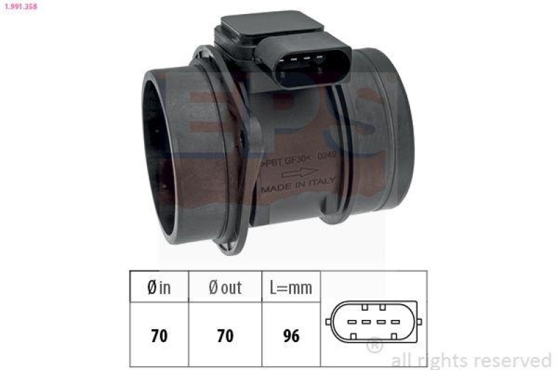 EPS Luftmassenmesser Made in Italy - OE Equivalent