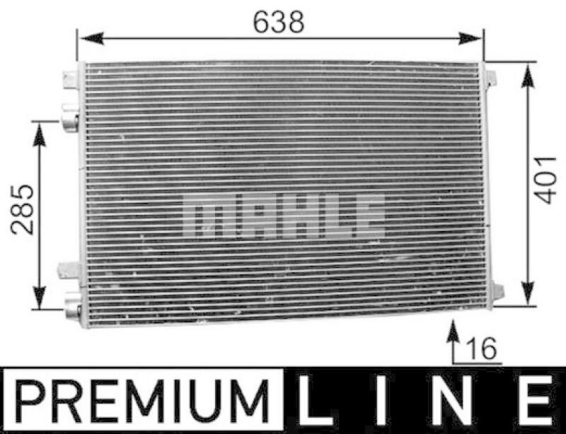 MAHLE Condenser, air conditioning BEHR *** PREMIUM LINE ***