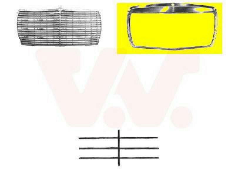 VAN WEZEL Frame, radiator grille