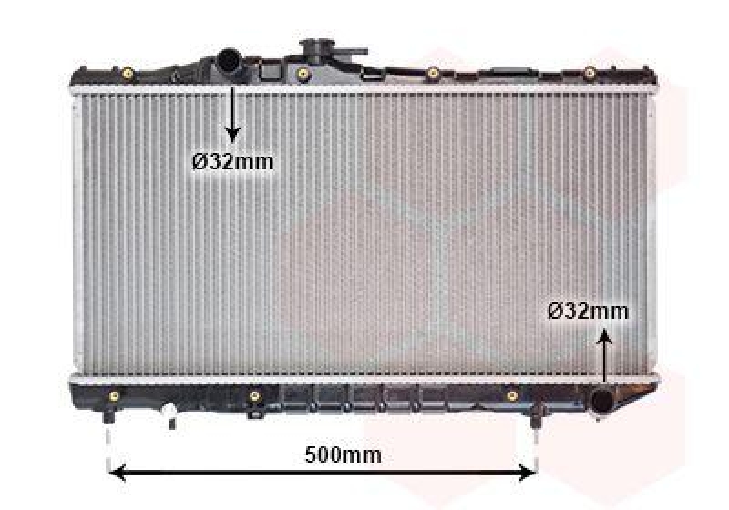 VAN WEZEL Radiator, engine cooling