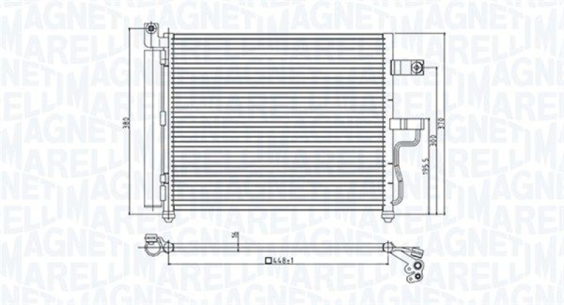 MAGNETI MARELLI Condenser, air conditioning