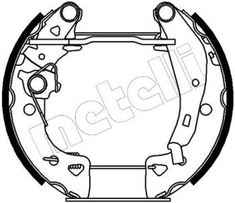 METELLI Bremsbackensatz Vermontierter kit