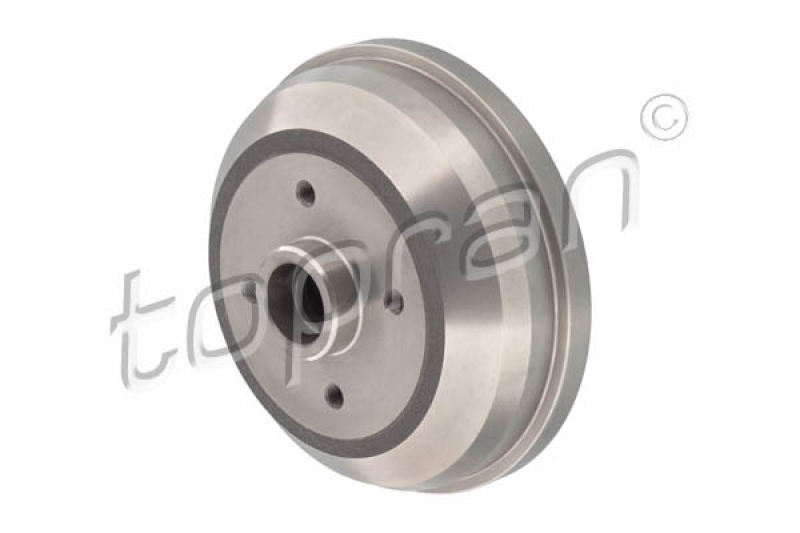 2x TOPRAN Bremstrommel 205 485
