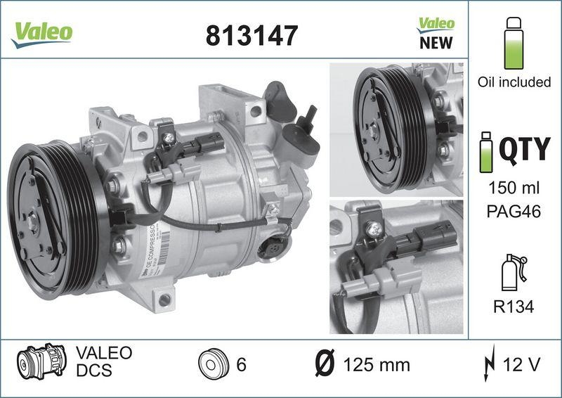 VALEO Kompressor, Klimaanlage VALEO ORIGINS NEW OE TECHNOLOGIE
