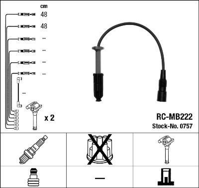 NGK Ignition Cable Kit