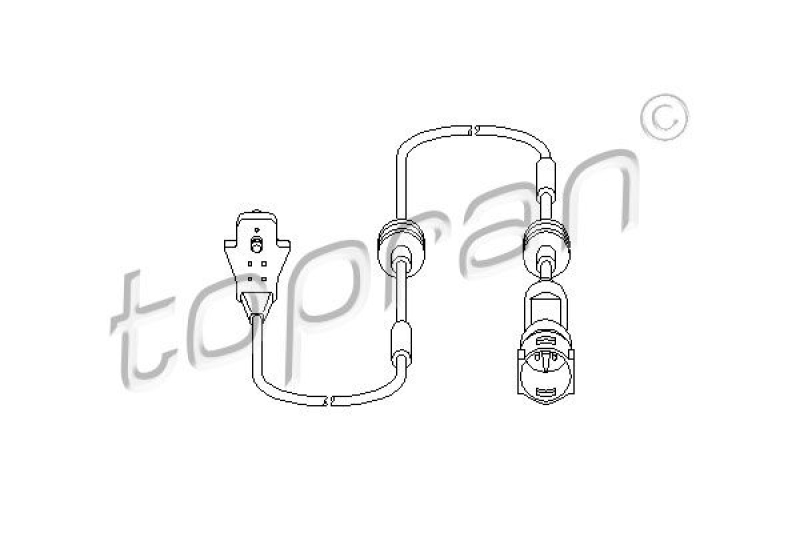 TOPRAN Sensor, brake pad wear