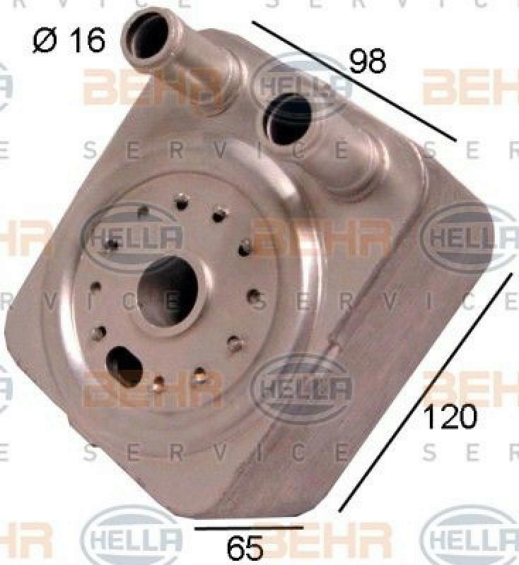 HELLA Oil Cooler, engine oil