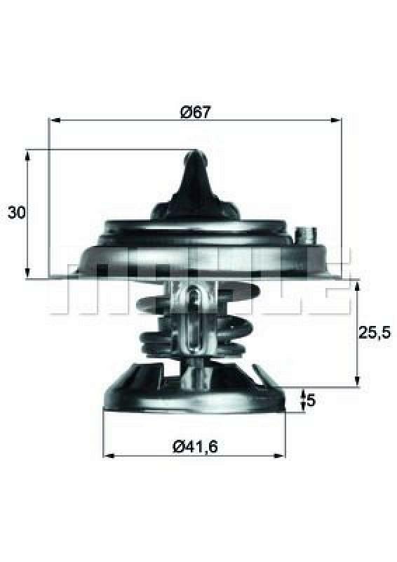 MAHLE Thermostat, coolant