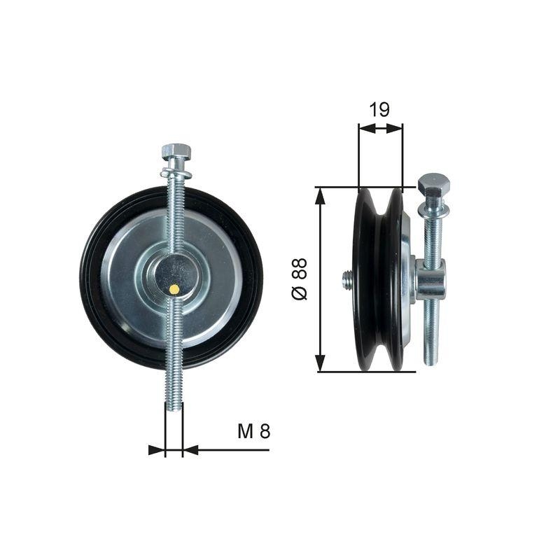 GATES Spannrolle, Keilriemen DriveAlign®