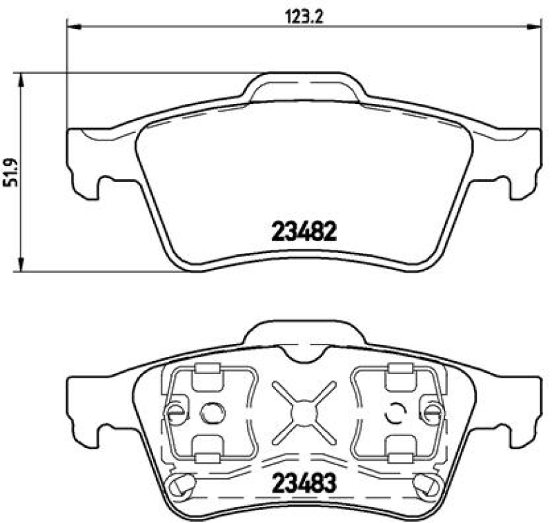 BREMBO Bremsbelagsatz, Scheibenbremse PRIME LINE