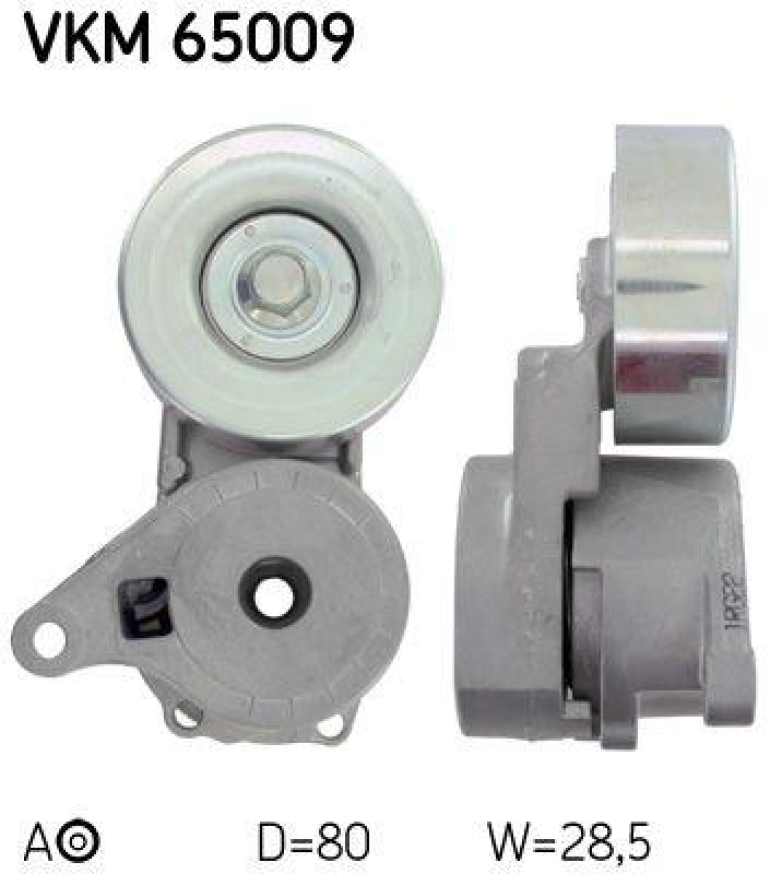 SKF Tensioner Pulley, v-ribbed belt