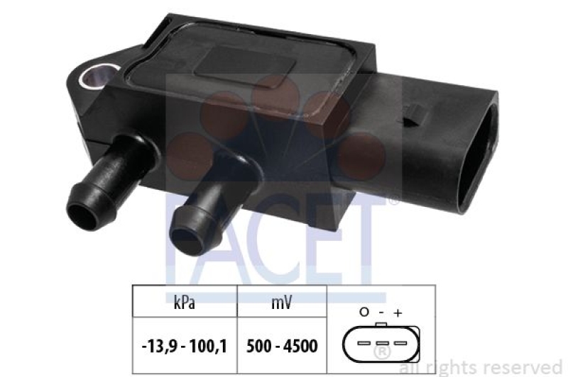 FACET Air Pressure Sensor, height adaptation Made in Italy - OE Equivalent