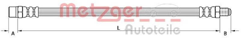 METZGER Bremsschlauch 4110754