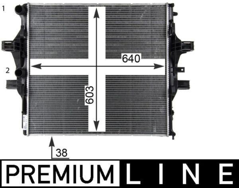 MAHLE Radiator, engine cooling BEHR *** PREMIUM LINE ***